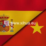 中国企业在西班牙多个经济领域扮演重要角色! Two,States,Flags,Of,Spain,And,China.,High,Quality,Business