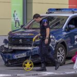 马德里市中心警车撞人事故:三名女子及婴儿受伤 accidente-policia