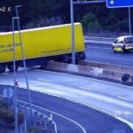 邮政卡车在A-4公路发生严重事故,致马德里方向交通堵塞 accidentecorreos